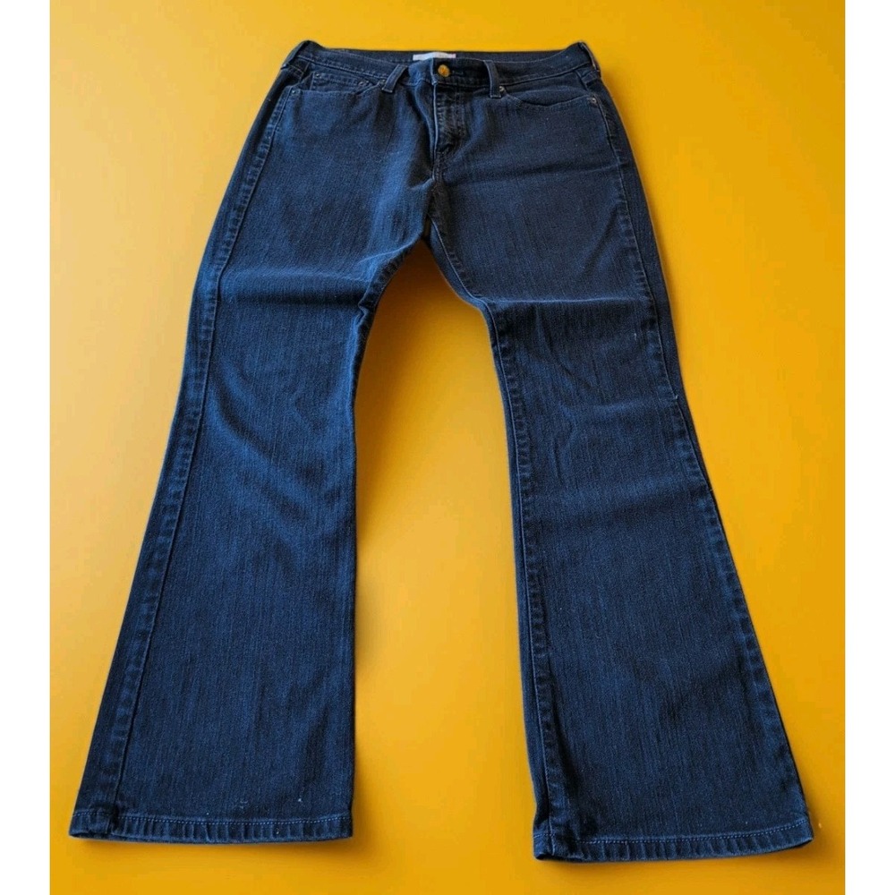 Vntg Levi Strauss 515 Denim Bootcut Mid Rise Jeans Womens Sz 12M 34/32 Black EUC